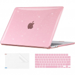 EooCoo MacBook Air M3 Glitter Klf (13 in)-Sparkly Pink 