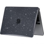 EooCoo MacBook Air M3 Glitter Klf (13 in)-Sparkly Black 