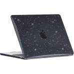 EooCoo MacBook Air M3 Glitter Klf (13 in)-Sparkly Black 