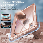 INFILAND Apple iPad Mini 7 Klf -Clear Rose Gold 