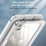 INFILAND Apple iPad Mini 7 Klf -Clear Silver 