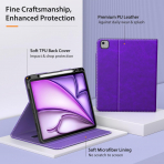 MoKo Deri Folyo iPad Air M2 Klf (13 in)-Purple