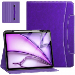 MoKo Deri Folyo iPad Air M2 Klf (13 in)-Purple