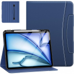 MoKo Deri Folyo iPad Air M2 Klf (13 in)-Navy Blue