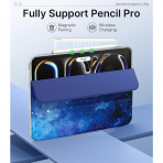  MoKo Apple iPad Pro M4 Ultra Slim Klf (11 in)-Blue Starry Sky 