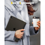 MoKo Kalem Blmeli iPad Air Klf (13 in)-Space Gray