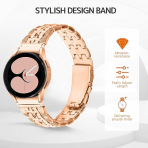 NINKI Galaxy Watch 7/6/5/4 Kay(40mm/44mm)-Rose Gold