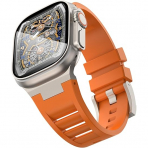 NewWays Apple Watch Ultra 2.Nesil Kay(42/44/45/49mm)-Orange Titanium