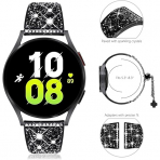 NewWays Galaxy Watch 7/6 elik Kay (40/42/44/46mm)-Black