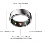 Oura Ri ng Gen3 Horizon Akll Yzk(Silver)-9