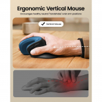 ProtoArc Bluetooth Vertical Ergonomik Mouse-Blue