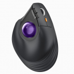 ProtoArc Bluetooth Vertical Trackball Mouse-Purple 