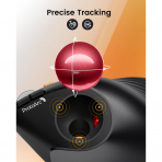 ProtoArc Bluetooth Vertical Trackball Mouse-Red