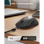 ProtoArc Bluetooth USB-C EM15 Mouse-Gray 