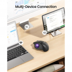 ProtoArc Bluetooth Vertical Trackball EM01 Mouse-Purple Ball 