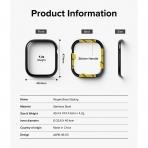 Rin gke Apple Watch 10 46mm Bumper Bezel Klf-Black