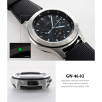 Rin gke Galaxy Watch 46mm Koruyucu Halka-Stainless Steel 