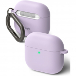 Rin gke Apple AirPods 4 Silikon Klf -Light Purple