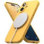 Rin gke Apple iPhone 16 Silikon Klf-Yellow