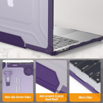 SEYMAC MacBook Air Koruyucu Klf (13.6 in)-Purple