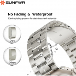 SUNFWR Apple Watch 9 45mm Kay-Silver Rose Gold 