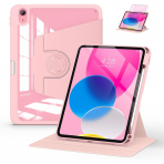 Soke Rotating iPad 10.Nesil Klf (10.9 in)-Pink