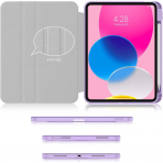 Soke Rotating 360 iPad 10.Nesil Klf (10.9 in)-Lilac Marble