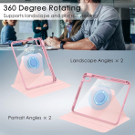 Soke Rotating 360 iPad 10.Nesil Klf (10.9 in)-Dreamy Marble 