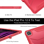 Soke Tam Korumal iPad Pro 6/5/4.Nesil Klf (12.9 in)-Wine Red