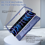 Soke Tam Korumal iPad Pro 6/5/4.Nesil Klf (12.9 in)-Navy