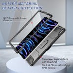 Soke Tam Korumal iPad Pro 6/5/4.Nesil Klf (12.9 in)-Black