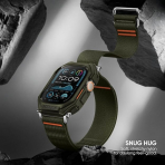 Suitisbest Stretchy Apple Watch Ultra 2.Nesil Kay-Army Green 