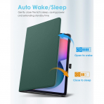 TMOVO Rotating Galaxy Tab S6 Lite Klf (10.4 in)-Midnight Green