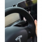 TPARTS Tesla Model 3/Y Uyumlu Direksiyon Kolu Kapa-Matte Black