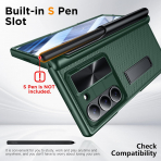 Temdan Kickstandl Galaxy Z Fold 6 Klf -Green