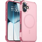 Temdan Apple iPhone 16 Manyetik Klf -Pink