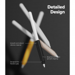 Rin gke Apple Pencil Pro Silikon Klf -Black