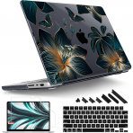 Tuiklol MacBook Pro Sert Kabuk Klf (14 in)-Black Butterfly 