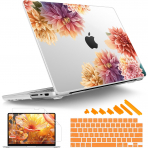 Tuiklol MacBook Pro Sert Kabuk Klf (14 in)-Big Flower 