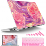 Tuiklol MacBook Pro Sert Kabuk Klf (14 in)-Pink Roses