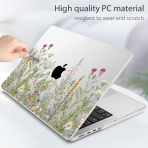 Tuiklol MacBook Pro Sert Kabuk Klf (14 in)-Sparkly Flowers