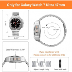 ULTIMAL Galaxy Watch Ultra elik Kay (47mm)-Silver