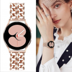 G-ficu Galaxy Watch 7/6/5/4/FE Uyumlu Kay-Rose Gold