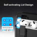 Valkit Apple AirPods 4 Koruyucu Klf-Black