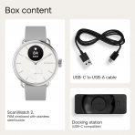 Withings ScanWatch 2 Hybrid Akll Saat (38mm)-White