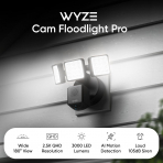 WYZE Floodlight Pro Akll Kamera -Black