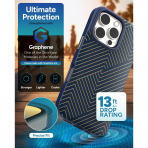 Zagg Apple iPhone 16 Pro London Snap Klf -Navy Blue