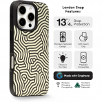 Zagg Apple iPhone 16 Pro London Snap Klf -Glow In The Dark Maze