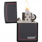 Zippo Krmz Bordrl Siyah Mat akmak