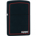 Zippo Krmz Bordrl Siyah Mat akmak